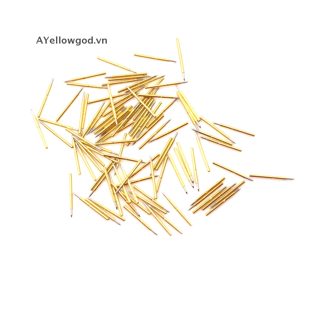 Ayellowgod 100 chiếc P75-B1 Dia 1.0mm Cusp Spear Spring Loaded Test Probes Pogo Pins tool VN
