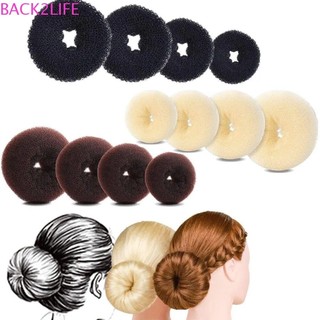 Back2life hair bun maker, bọt xốp 3 màu tóc bun donut, phụ kiện tóc kẹp tóc thanh lịch diy dễ dàng nhẫn lớn bé gái nữ