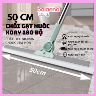 Combo 2 Cây gạt nước sàn nhà, chổi gạt nước nhà tắm, Cây cào nước và lau kính cán dài cầm tay
