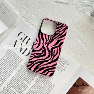 Niche Unique Art Black Pink Zebra Pattern Vỏ điện thoại bảo vệ cao cấp Thích hợp cho iPhone 14 15 Pro Max 12 13 Pro Max 8 Plus XS Max Hard Case 7 Plus XR 11 Pro 12 15 Plus Chống bụi sốc-Chống WMBX