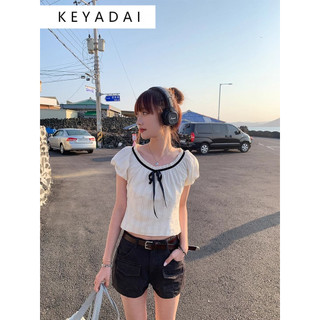 KEYADAI áo sơ mi nữ áo kiểu hàn quốc chic Thoải mái Định hình xu hướng rực rỡ WCS2470ID8 29Z240718