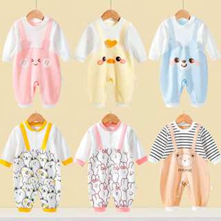 Bé Onesie Tay Dài Xuân Thu Quần Áo Bé Trai Quần Áo Mùa Đông Cho Bé Bộ Đồ Ngủ Trẻ Sơ Sinh Quần Áo Bé Gái 100% Cotton
