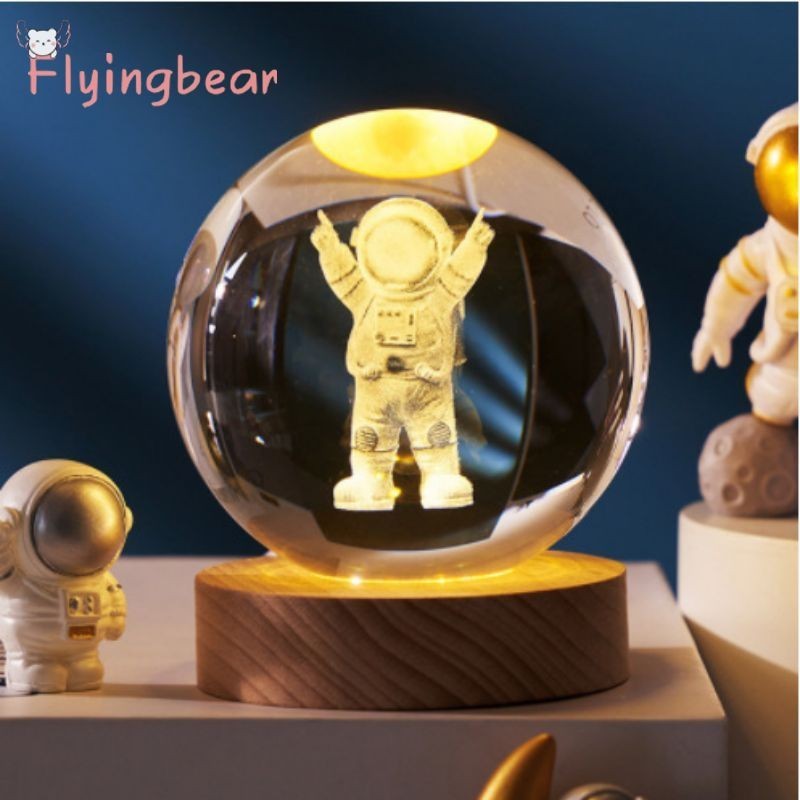 Bóng pha lê FLYINGBEAR Bóng thủy tinh trang trí đèn ngủ
