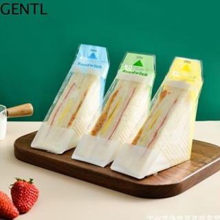 Gentl 100 Chiếc Túi Đóng Gói Bánh Sandwich Dùng Một Lần, Túi Bánh Mì Dễ Xé Tam Giác, Hộp Đựng Bánh Sandwich Làm Dày Giấy Bọc Bánh Sandwich Nhựa In Hình Tiệc Sinh Nhật