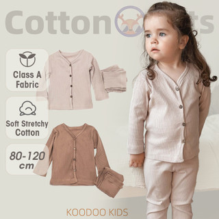 Đồ Ngủ Tập Đi Trẻ Em Bộ Đồ Ngủ Cotton Loungewear Muslin Cotton Lớp Đế Cho Bé