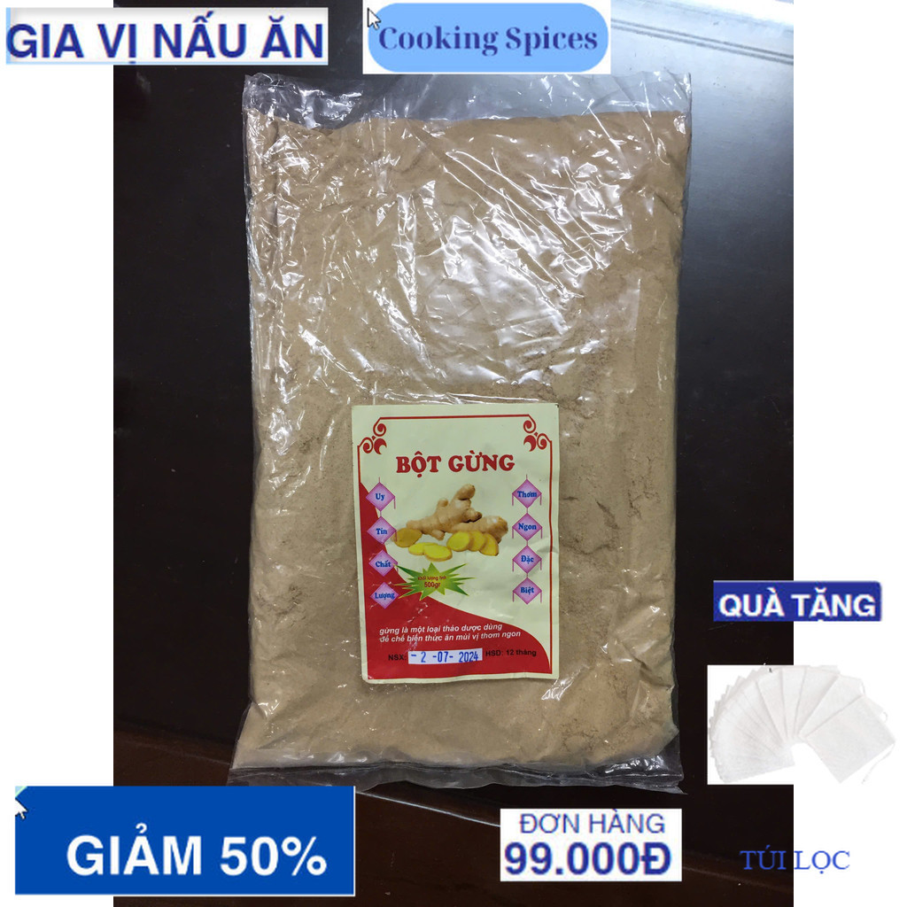 500gr Bột củ gừng nguyên chất