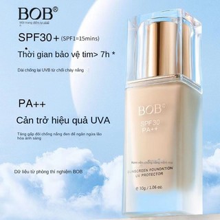  Kem nền dạng lỏng chống nắng mềm mại BOB kem nền che khuyết điểm lâu dài kiểm soát dầu không tẩy trang chống tia cực tím lỗ chân lông vô hình kem nền dạng lỏng 
