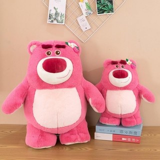 Gấu Dâu Lotso màu Hồng Sáng Đáng Yêu Cho Các Bé, Lông Mịn Cao Cấp Toy Thú Bông Thú Nhồi Bông Đồ Chơi