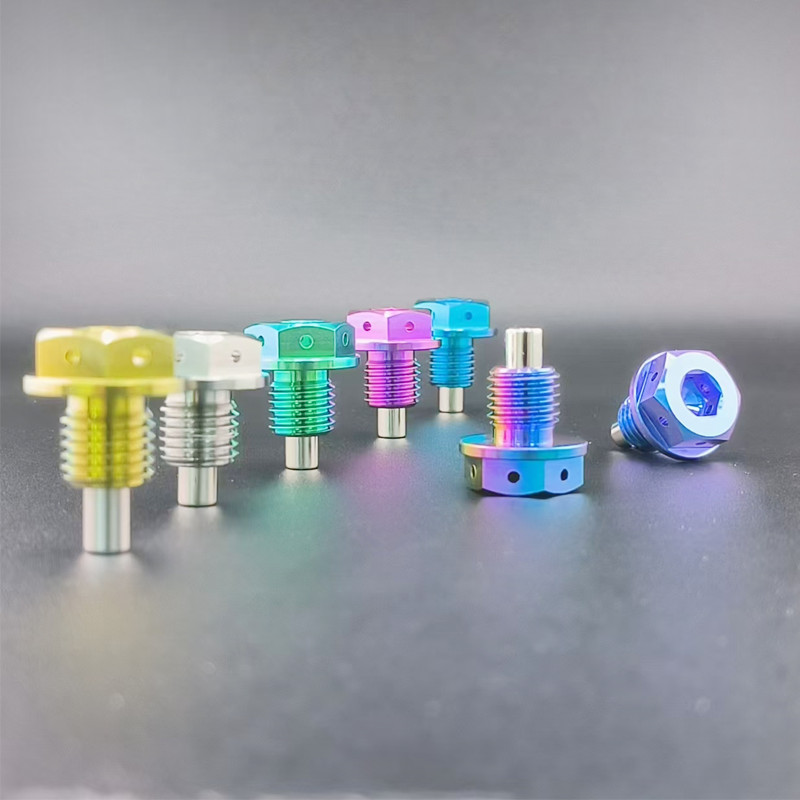 Gr5 Titan Xe Máy M12 M14 M16 Từ Dầu Sump Đai Ốc Thoát Dầu Cắm Vít Dầu Honda click aerox Kawasaki