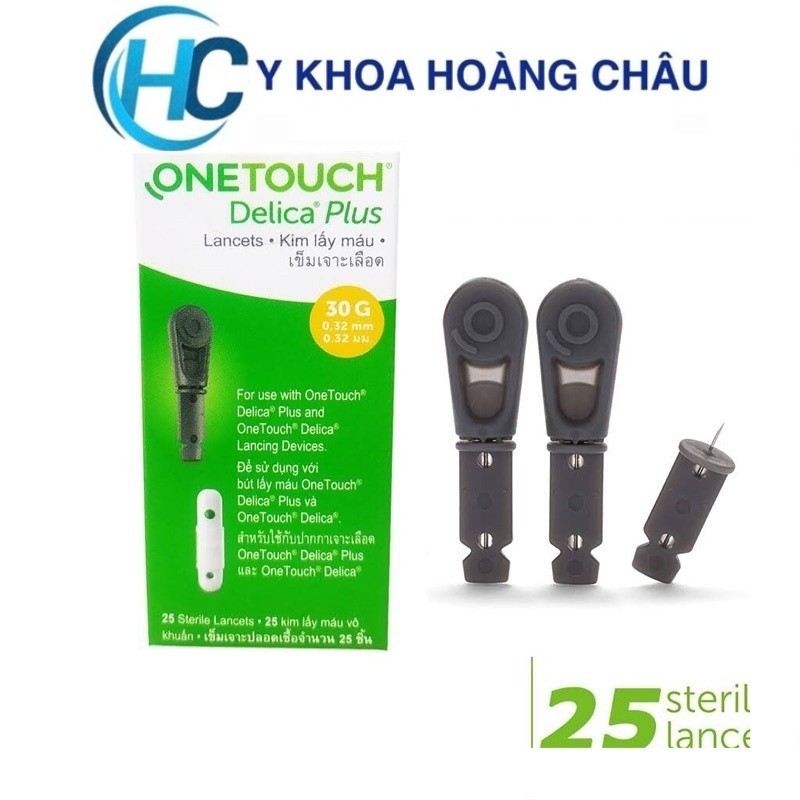 [CHÍNH HÃNG] Kim lấy máu One Touch Delica (25 kim)