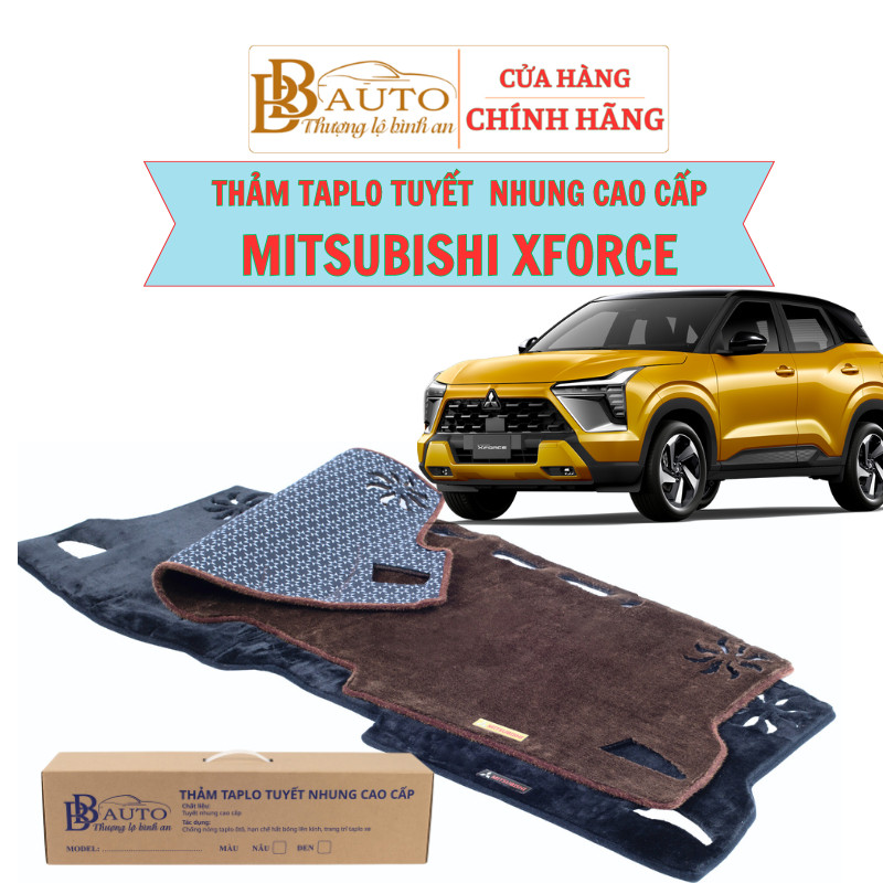 Mitsubishi Xforce - Thảm taplo ô tô Mitsubishi Xforce , chất liệu Tuyết nhung, Thảm mềm, mượt, đẹp, 