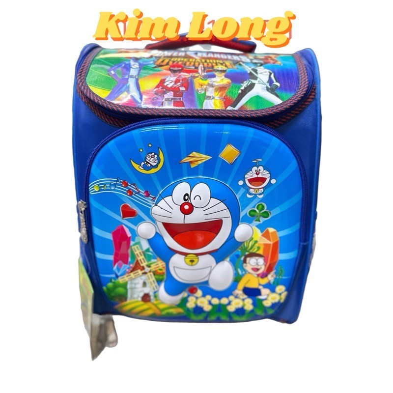 Ba lô - cặp học sinh siêu nhẹ chống gù lưng cho bé trai cấp 1 hình DOREMON nổi VSTYLE - HUDUY (Có sẵ