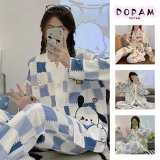 Xuân Thu Mới Dài Tay Gấu Dâu Bộ Đồ Ngủ Nữ Size Lớn Ngọt Ngào Phù Hợp Với Quần Áo Gia Đình