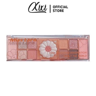 Miss Lara 12 Màu Hoa Phấn Mắt Tấm Ngọc Trai Fine Flash Matte Hàng Ngày Màu Đất Người Mới Đĩa Đa Năng