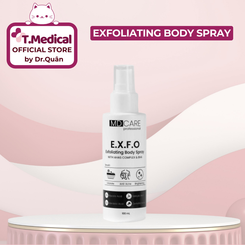 MDCARE Xịt tẩy tế bào chết Exfoliating Body Spray