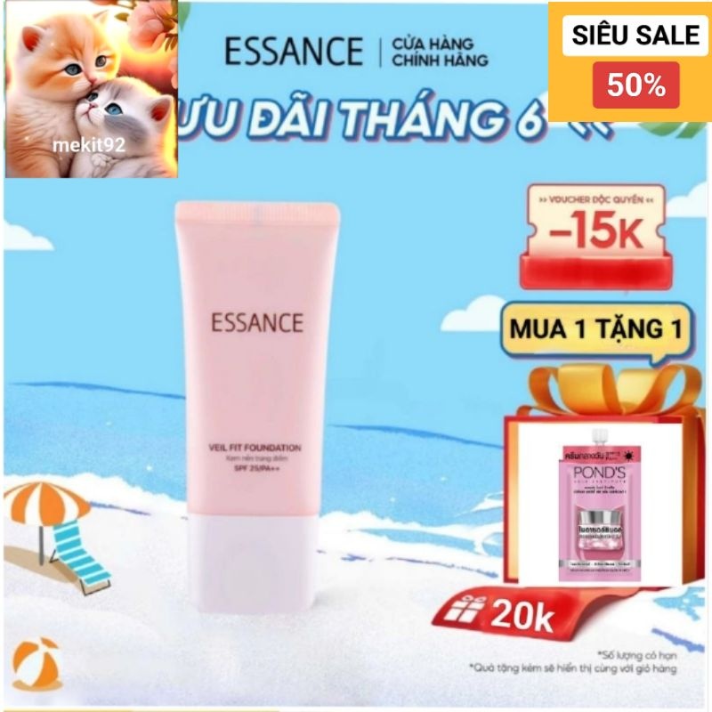 Kem nền trang điểm essance 30ml - kem nền essance