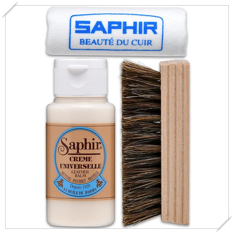 [Saphir] Leather care is our specialty. Leather care universal mini bottle set for bags and wallets.