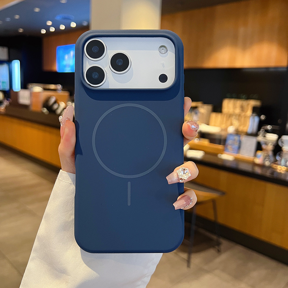 Ốp điện thoại Silicon mềm lỏng cho iPhone17 iPhone16 IP iPhone 16 17 Air Pro Max ProMax Màu xám sang