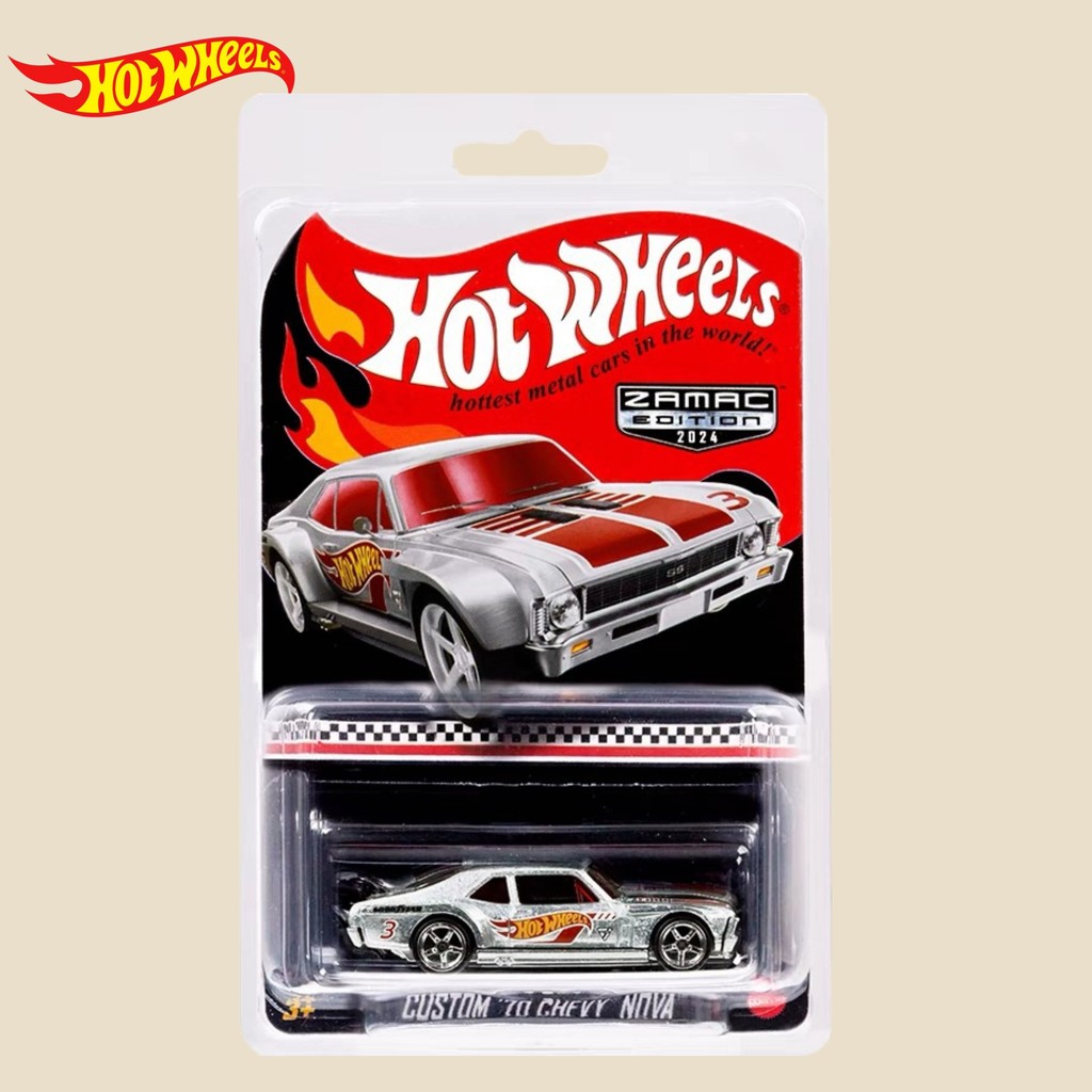Hot Wheels '70 Chevy Nova Custom 1: 64 Xe cơ bắp Diecast dành cho bé trai và người sưu tập