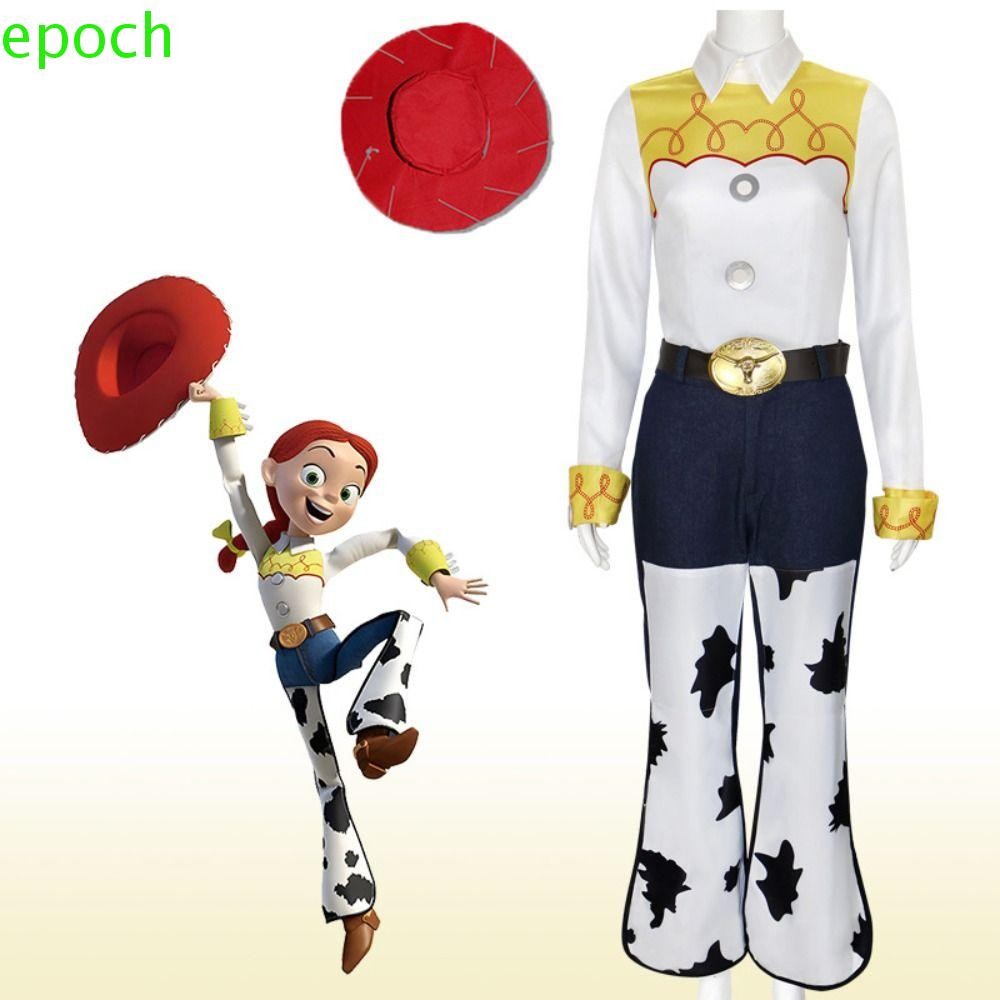EPOCH Woody Cosplay Trang Phục, Biểu Diễn Sân Khấu Halloween Jessie Trang Phục Hóa Trang Cao Bồi Ngộ