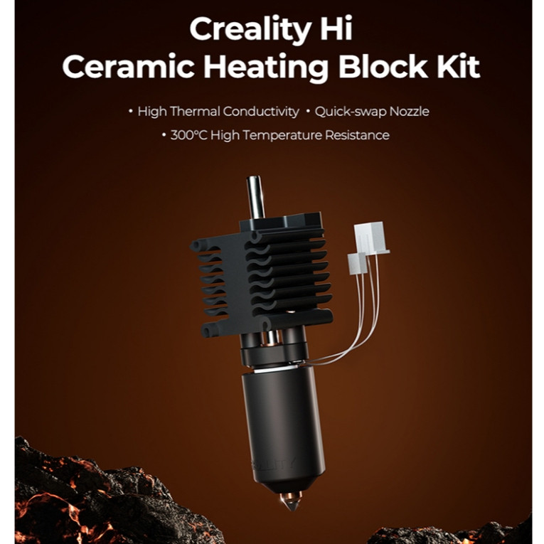 Bộ khối gia nhiệt gốm Ceramic Heating Block Kit cho máy in 3d Creality Hi