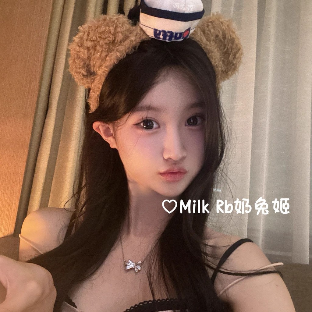 Disney Disney Duffy Duffy Gấu Tóc Dễ Thương Thủy Thủ Hải Quân Công Viên Giải Trí Ảnh Băng Đô Mũ Phụ 