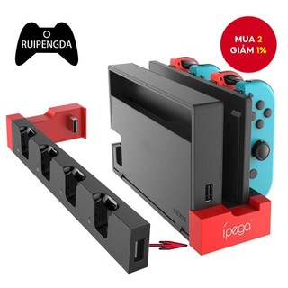 Trạm Sạc Cho Nintendo Switch/oled Joy Con Controller Gamepad 4 Trong 1, Giá Đỡ Sạc Cho Phụ Kiện Switch