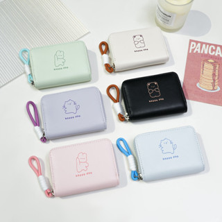 Hoạt Hình Dễ Thương In Hình Ví Nữ Da PU Nhiều Hộp Đựng Thẻ Dây Kéo Ví Đựng Tiền Xu