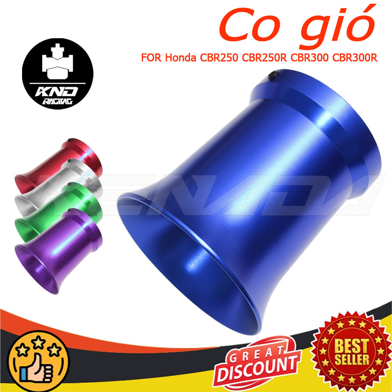 Co gió/loa kèn CNC  80mm LOA KÈN GẮN HỌNG XĂNG  Honda CBR250 CBR250R CBR300 CBR300R
