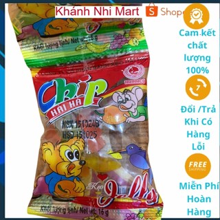    GÍA SỈ   dây 10 gói kẹo chíp chíp jelly hải hà 16gam 1 gói,Kẹo chíp chíp Hải Hà,Kẹo JELLY chip chip . 