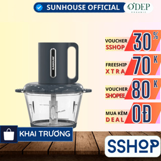  Máy xay thịt Sunhouse 1.8 lít 300W Chính hãng 3 chế độ xay nhuyễn cối thủy tinh cao cấp SHD5403 - SSHOP SSO 