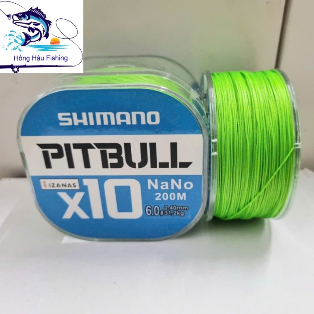Dây dù lure 200m shimanoo pitpull x10 dây câu cá siêu khỏe