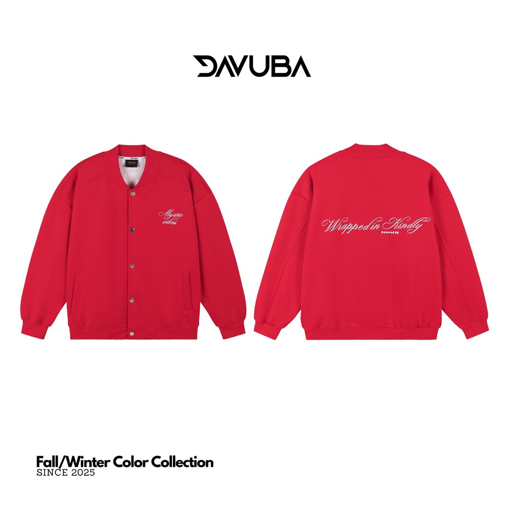 [DAVUBA] [DEAL mở bán] Áo Khoác Bomber Mystic Vibes Nỉ 2 Da Nam Nữ Dài Tay SM158 | BigBuy360 - bigbuy360.vn