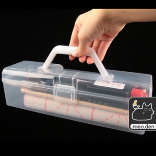  Hộp đựng cọ bút màu dụng cụ vẽ - Hoạ cụ Mèo Đen 