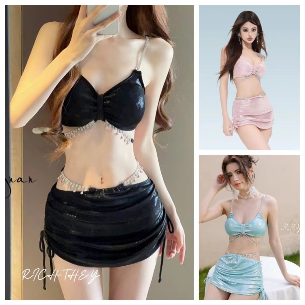 RICH-THEY Bộ Bikini Gợi Cảm Bộ Đồ Bơi Ba Mảnh Thời Trang Mới Dành Cho Bãi Biển | BigBuy360 - bigbuy360.vn