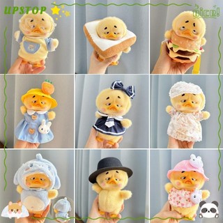 Upstopvn 15cm Quần áo vịt khó chịu, DIY Dress Up Phụ kiện búp bê vịt màu vàng nhỏ, bán chạy Trò chơi thay đồ thủ công Kawaii Quà tặng quần áo búp bê thủ công