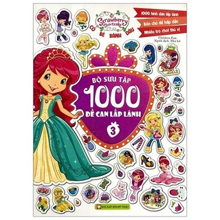 Sách - cô bé bánh dâu- 1000 đề can lấp lánh - tập 3
