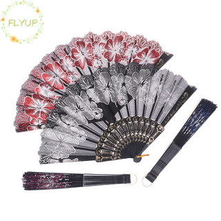 Flyup Pring Mạ Vàng Gấp Quạt Nhảy Múa Cổ Điển Nữ Sườn Xám Tiếp Liệu Di Động Đảng Cưới Trung Quốc Trang Trí Quà Tặng VN