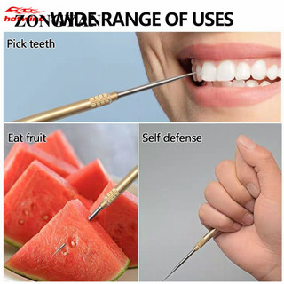Hotwind Titanium Toothpick Keychain Multi-Purpose Outdoor Camping Tool More Durable Than Floss