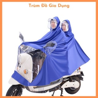 Áo mưa choàng phản quang có kính che mặt 2 đầu và 1 đầu đi mưa có tai trùm gương thời trang tiện lợi