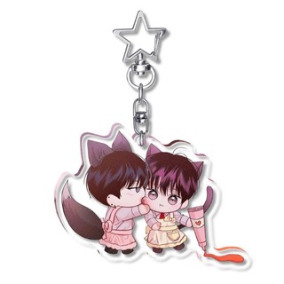 Móc khoá, standee, tranh kính mô bl manhwa monday savior thứ hai đấng cứu rỗi bị bắt nạt trang trí bàn học, làm việc