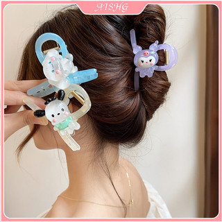 AISHG Sanrio Phim Hoạt Hình Kẹp Tóc Người Phụ Nữ KT Mèo Cá Mập Kẹp Phụ Kiện Tóc