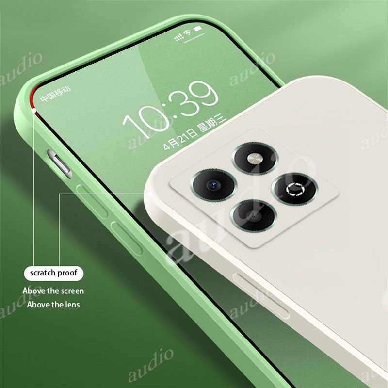 Dành Cho Honor x6b honorX6b 4G 2024 Ốp Lưng Silicon Lỏng Vuông Chính Hãng Cho Honar Honor x6b X 6b X