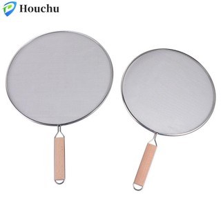 Vỏ Dầu Thép Không Gỉ Chống Bắn Dầu Bột Màn Hình Splatter Màn Hình Chảo Chiên Chống Bắn Splash Cover