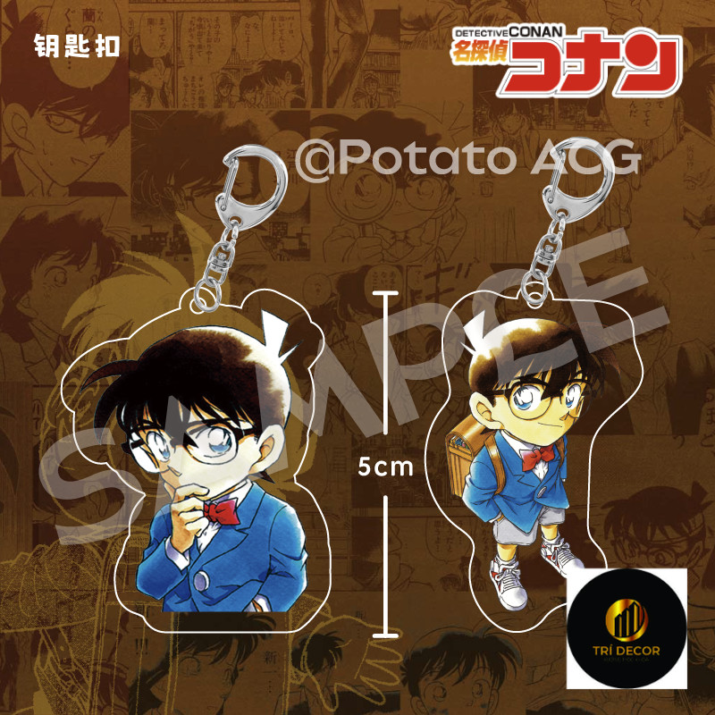 Thám tử Conan Haihara Ai Yoshida Ayumi Tsuburaya Mitsuhiko Kojima Genta Taniko móc khóa acrylic hợp 