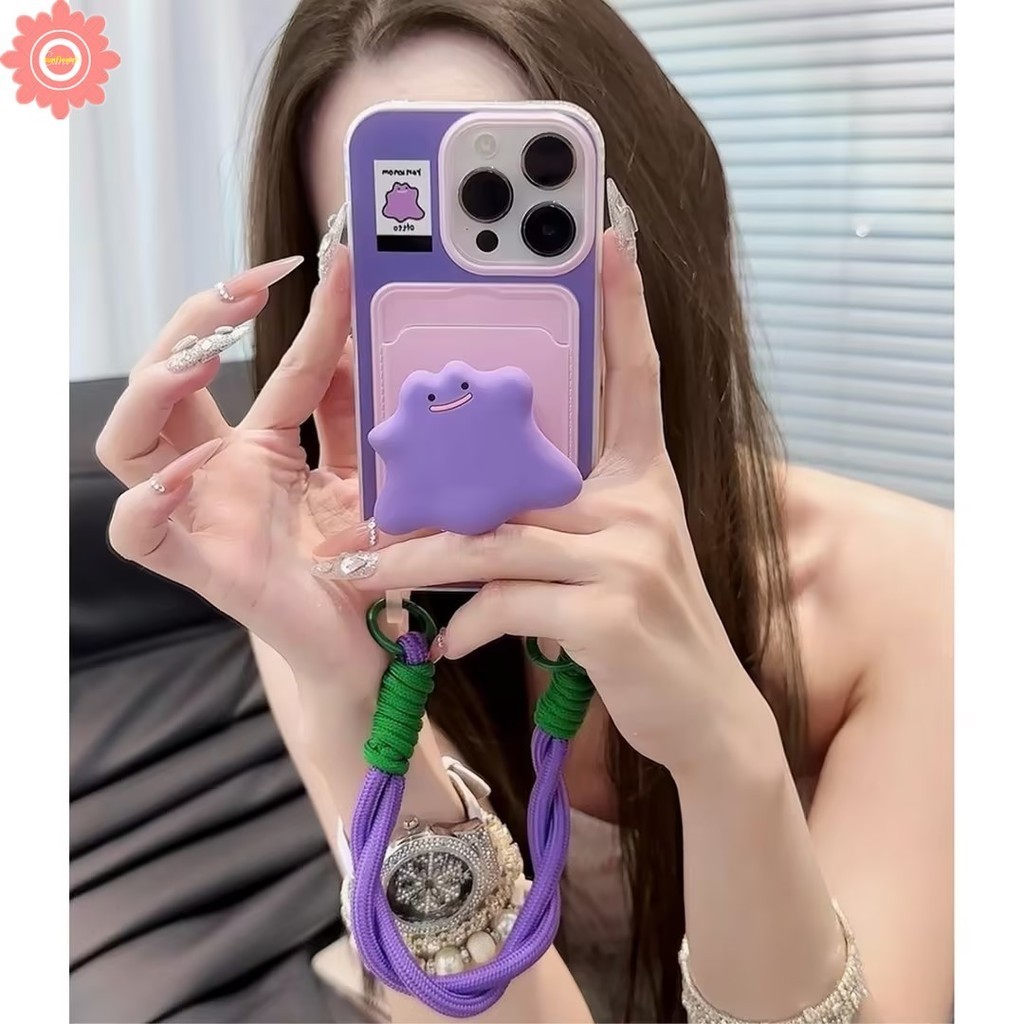 Ốp điện thoại hình quái vật màu tím dễ thương sáng tạo thời trang Tương thích cho IPhone | BigBuy360 - bigbuy360.vn