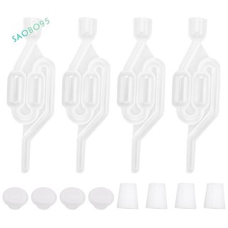 Lên men Airlock, Pha Airlock Rượu Airlock Bia Airlock với cao su Airlock Nút chặn khí nén Airlock Đôi Bubble Airlock để làm rượu, Bia Bia Bia Bia Bia Carboy Fermenter