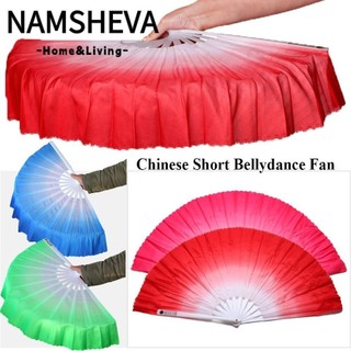 NAMSHEVA nhảy múa bụng, Người hâm mộ lụa đỏ, Người hâm mộ lụa Rayon màu vàng xanh hồng cho người hâm mộ bài hát Quạt biểu diễn