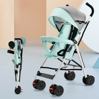 Xe Đẩy Em Bé Siêu Nhẹ, Di Động, Có Thể Ngồi, Có Thể Nằm, Xếp Gấp Đơn Giản, Xe Ô Dù Thông Dụng Bốn Mùa Cho Bé Đi Chơi