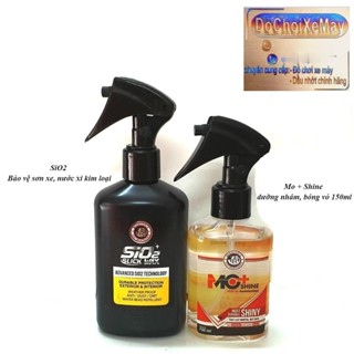 Combo Megacools bảo dưỡng dàn áo, sơn xe, nhựa nhám, nhựa bóng Mo + Shine và SiO2  . DoChoiXeMay